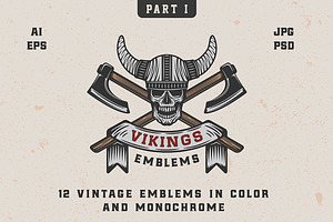 12 Vikings Emblems