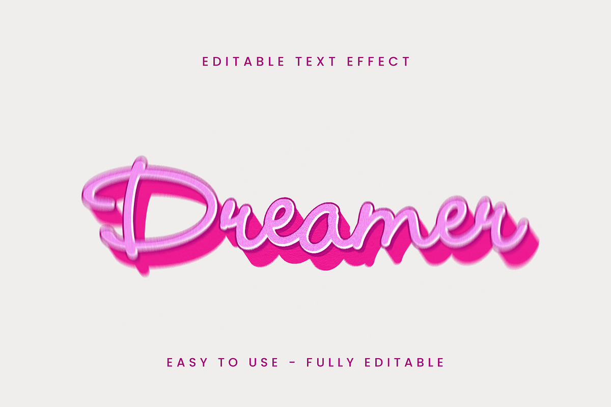 Glossy Script Shadow Text Effect