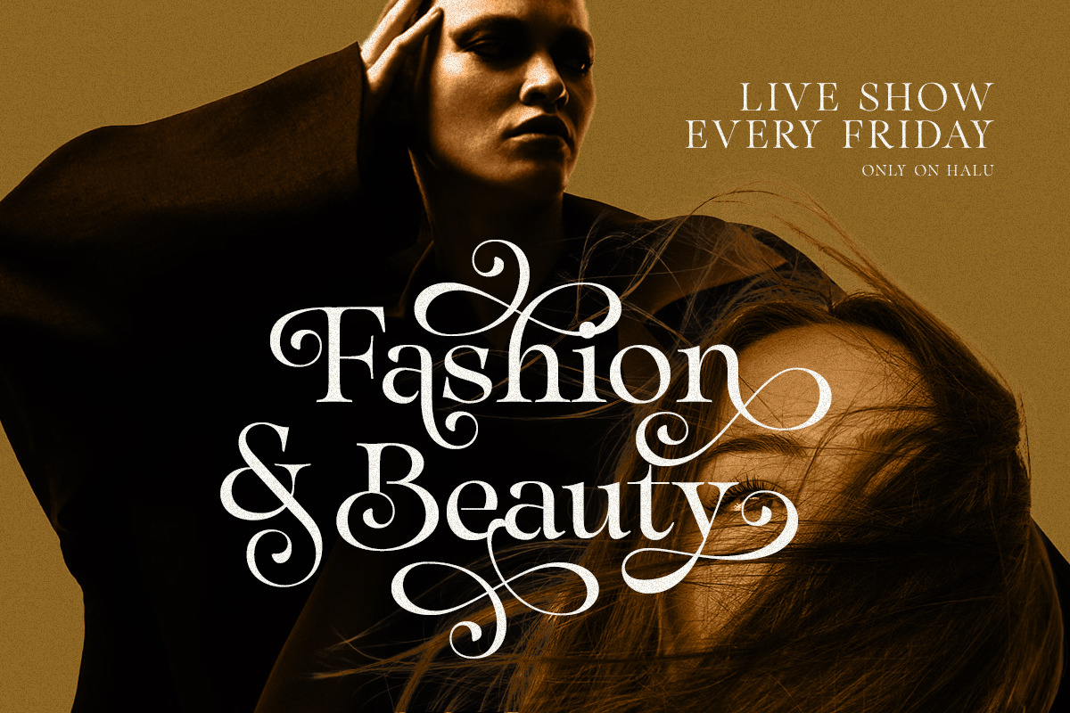 Sparky Dream - Curly Stylish Serif, a Serif Font by Letterhend Studio (Photo 10 of 11)