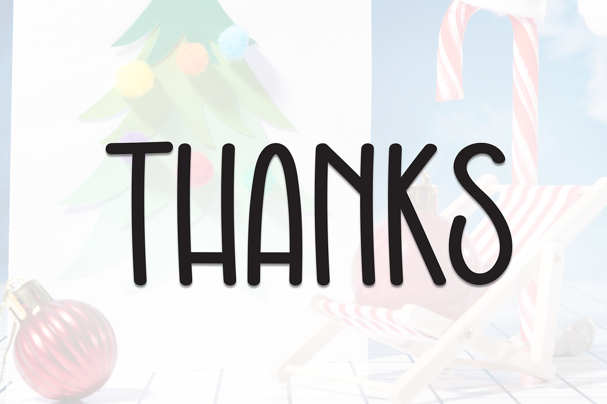Summer Christmas | Script Font, a Script Font by Scratchones (Photo 8 of 8)