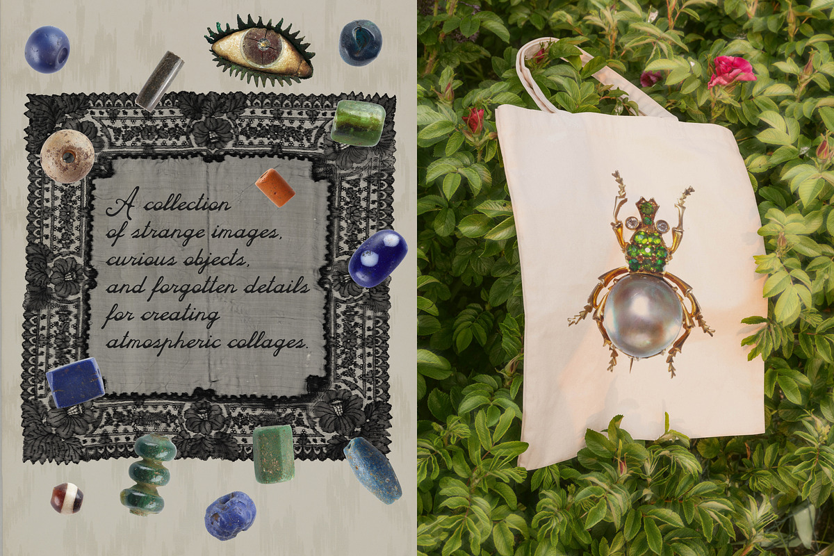 Uncanny Relics: Collage Elements, an Object Graphic by Anastasiia VNSK (Photo 3 of 19)