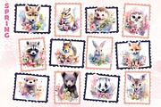 Seasons Woodland Animals Bundle, an Animal Illustration by Whimsy & Wishes (Thumbnail 5 of 7)