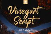 Vinegart - Handwritten Font, a Script Font by FHFont (Thumbnail 1 of 8)