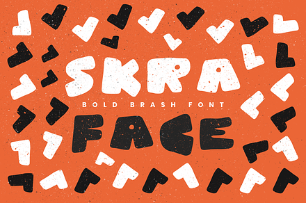 SKRA: Bold Gritty Poster Font, a Script Font by Delightful Design