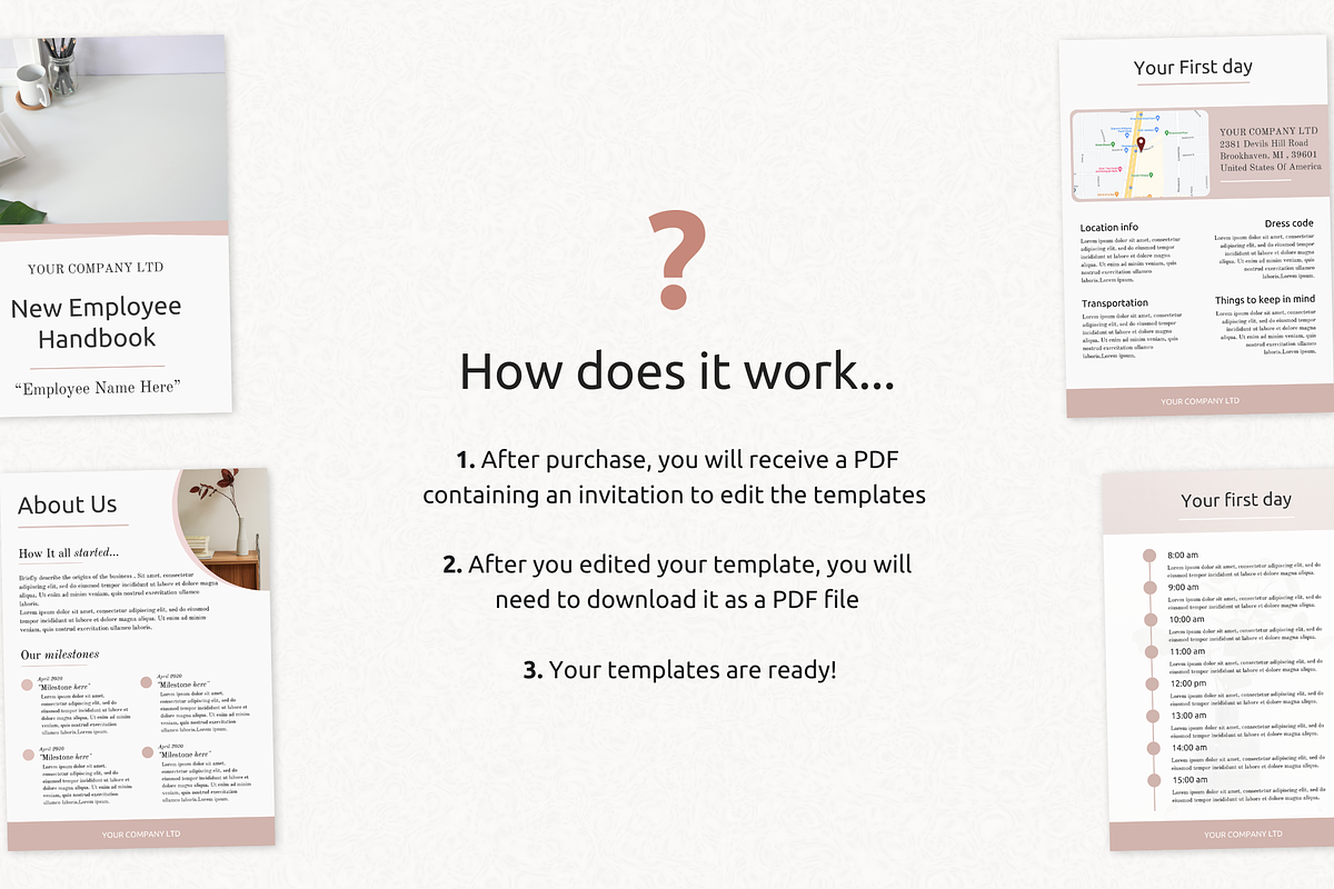 New Employee Handbook Template, a Branding & Logo Template by PittaFinePrint (Photo 4 of 7)