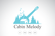 Cabin Melody Logo Template, a Branding & Logo Template by Heavtryq Design (Thumbnail 1 of 4)