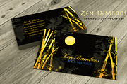 Zen Bamboos Business Cards, a Business Card Template by Ujean'sWhimsicalWorld (Thumbnail 1 of 3)