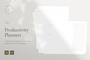 FARO Productivity Planner Pages