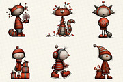 Whimsical Christmas Clipart, an Illustration by DreamCafeArt (Thumbnail 2 of 6)