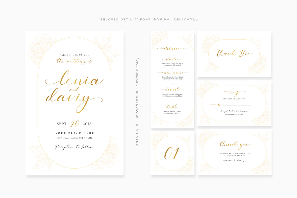 Beloved Ottilia Font + Free Logos, a Script Font by SNIPESCIENTIST (Photo 16 of 23)