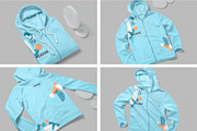 4 Hoodie Mockups, a Hoody Mockup by megostudi0 (Thumbnail 1 of 6)
