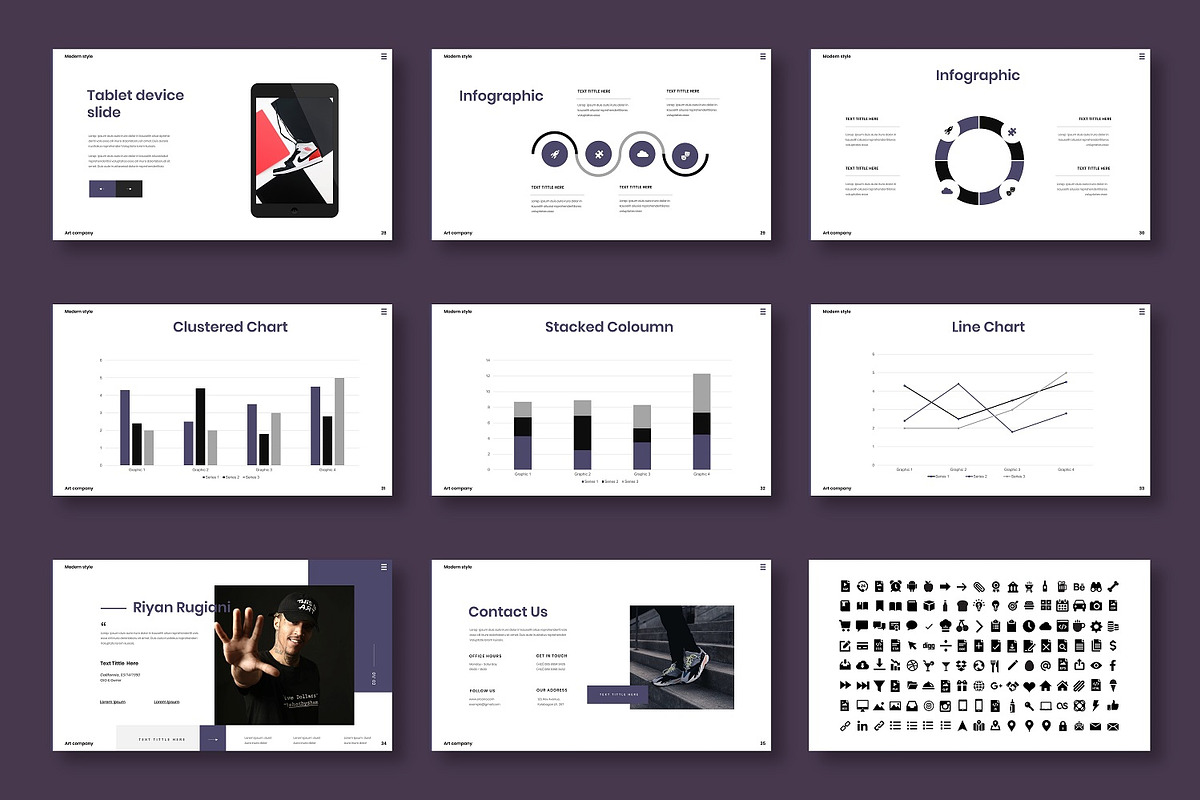 Ercana – Business PowerPoint, a Presentation Template by Dens Creative Studio (Photo 5 of 6)