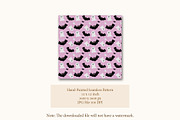 Ghost Bat Halloween Seamless Pattern, a Pattern Graphic by tchastudio (Thumbnail 2 of 7)