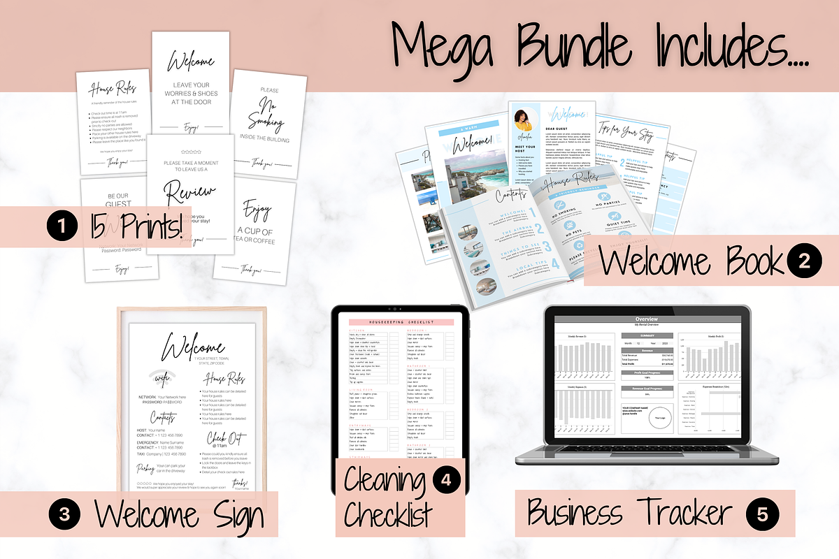 The Ultimate Airbnb Host BUNDLE!, a Poster Template by Templatables (Photo 2 of 10)