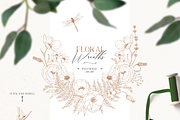 Flower field - line art floral set, a Decorative Illustration by Pamyatka Shop (Thumbnail 2 of 11)