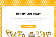 Set for branding honey, apiary, a Food Illustration by flatart (Thumbnail 5 of 6)