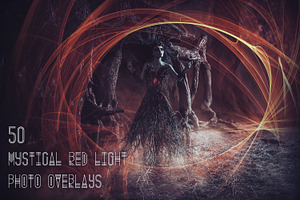 50 Mystical Red Light Photo Overlays