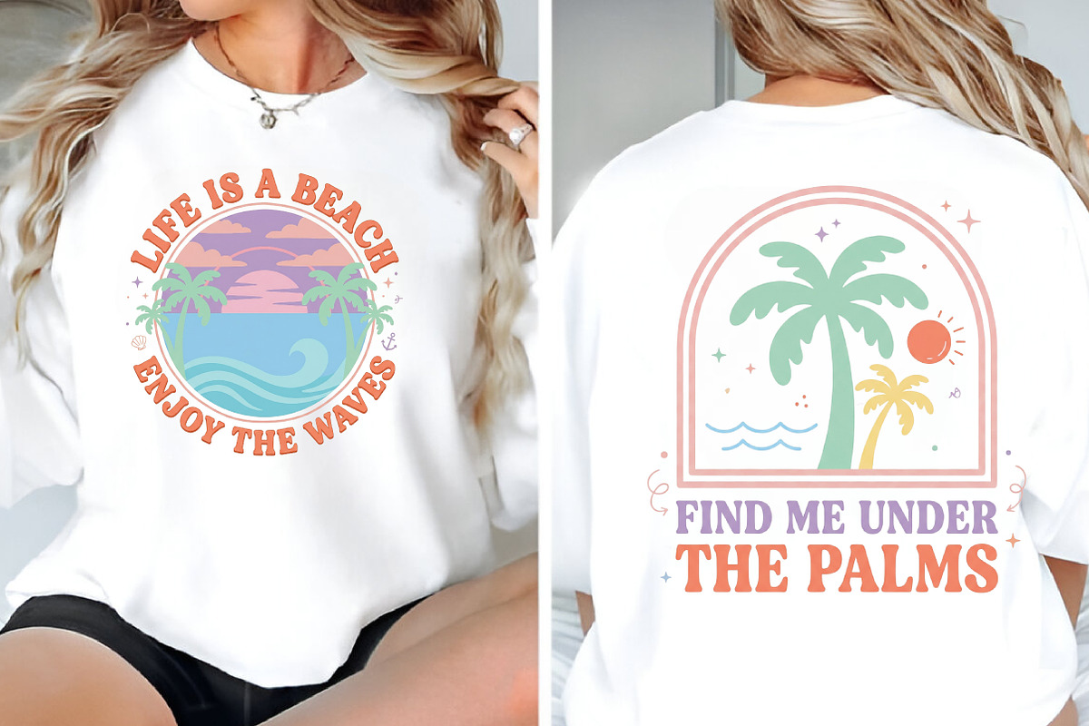 Boho Retro Summer Beach PNG Bundle, a Seasonal Illustration by CraftArtStudio (Photo 2 of 4)