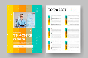Teacher Planner Template, a Stationery Template by ContestDesign