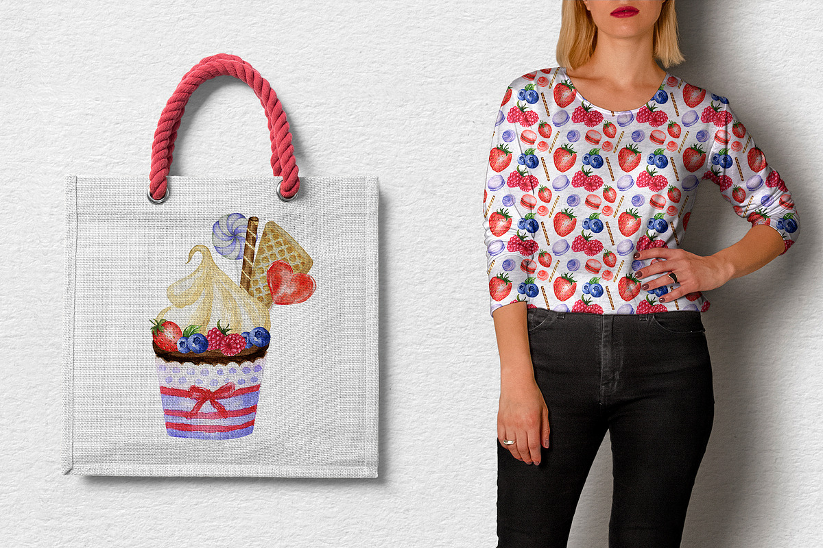 Sweet Cake Baking Watercolor clipart, an Object Graphic by svetlanaARTdreams (Photo 10 of 10)