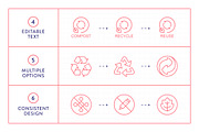 Sustainable Packaging Line Icons, an Outline Icon by Made by Made (Thumbnail 4 of 8)