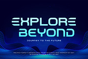 Futury - Modern Futuristic Display F, a Sans Serif Font by Afkari Studio (Thumbnail 4 of 12)