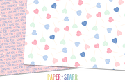 Pastel Valentines Day Patterns, a Pattern Graphic by Paper Starr Studio (Thumbnail 4 of 7)