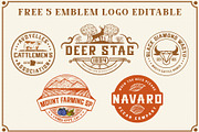 Brasswood - Vintage Font Free 5 Logo, a Script Font by kangfont Studio (Thumbnail 4 of 10)