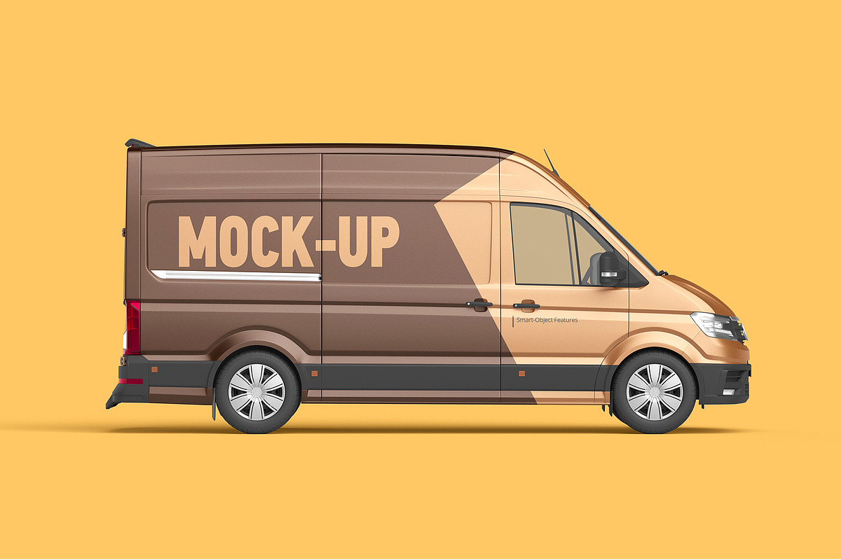 Cargo Van Mockup Set, a Product Mockup by WebAndCat (Photo 4 of 12)