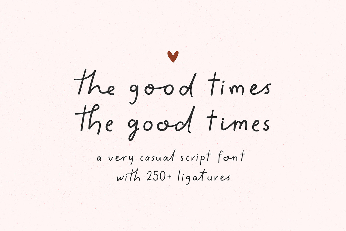 The Good Times Realistic Handwriting, a Handwritten Font by Kaya Fonts (Photo 1 of 40)