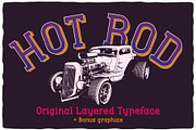 Hot Rod, a Font by VozzyStock (Thumbnail 1 of 9)