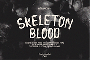 Skeleton Blood - Halloween Font, a Handwritten Font by Berdansabersama (Thumbnail 1 of 7)