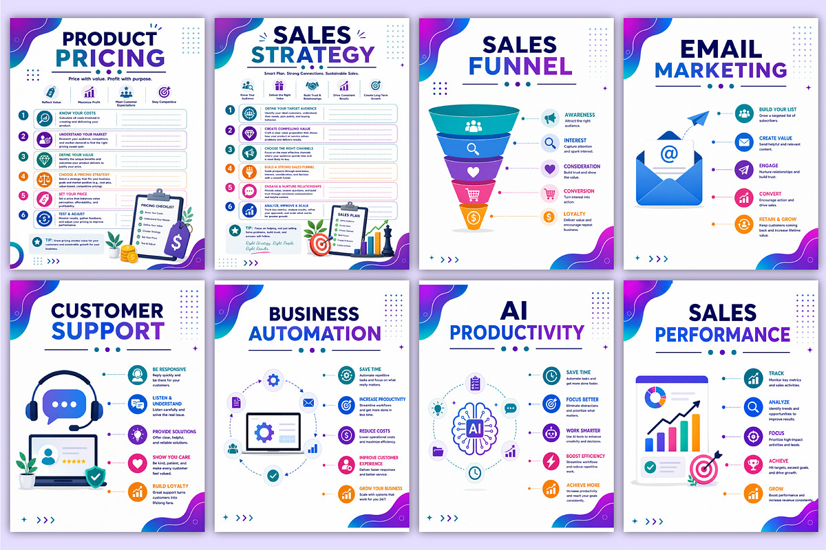 AI Digital Business Guide | Business, a Stationery Template by Mustafiz (Photo 5 of 5)