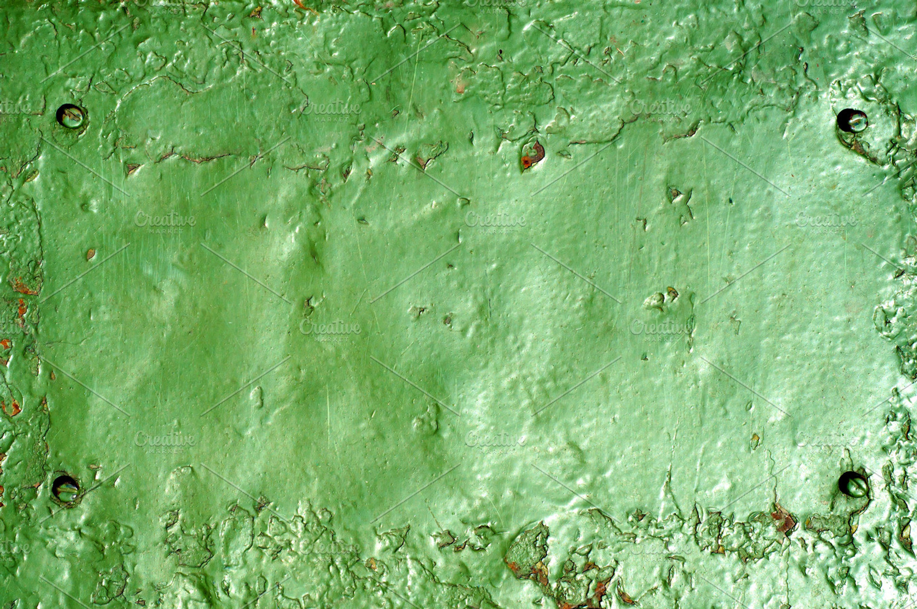 Green Distressed Plate