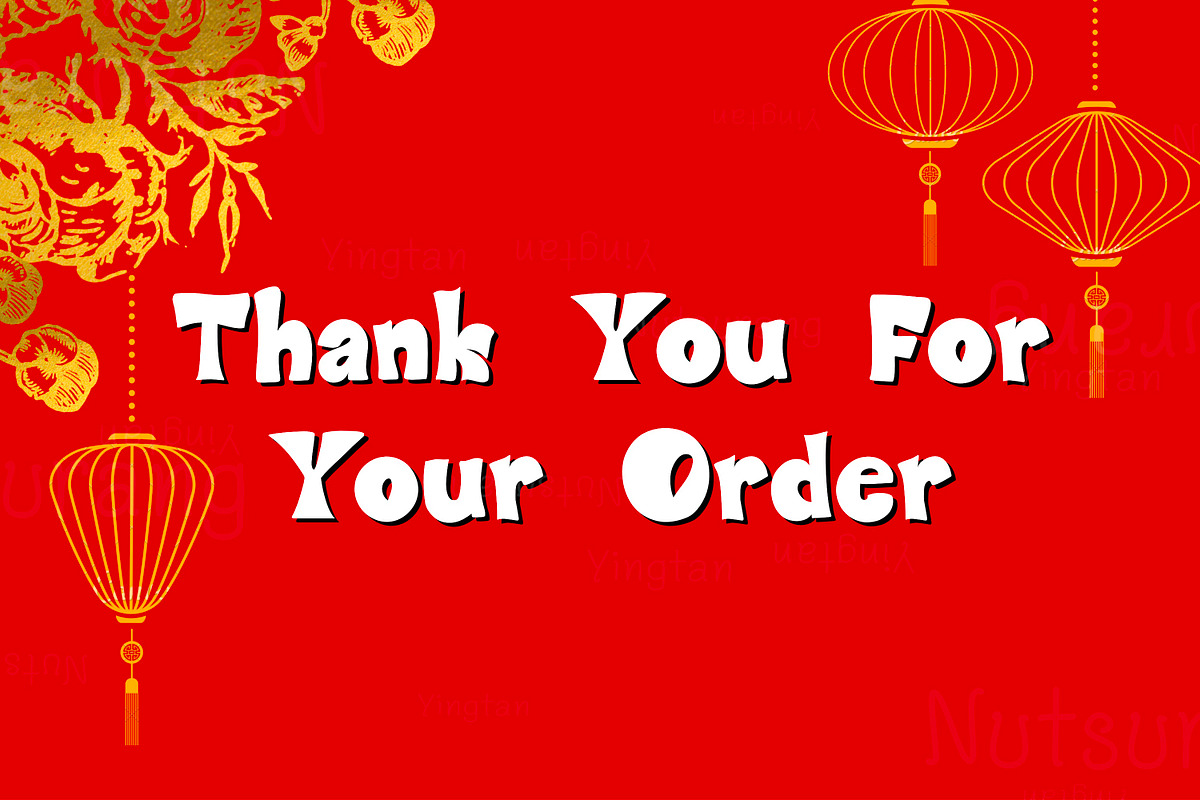 Chinese New Year Font, a Handwritten Font by N Nakorn Creative (Photo 10 of 10)