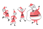 Santa Shake, an Illustration by Illustrations by Jessie (Thumbnail 2 of 2)