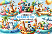 Summer Animals on Float Sublimation, a Graphic by CitraGraphics (Thumbnail 1 of 6)