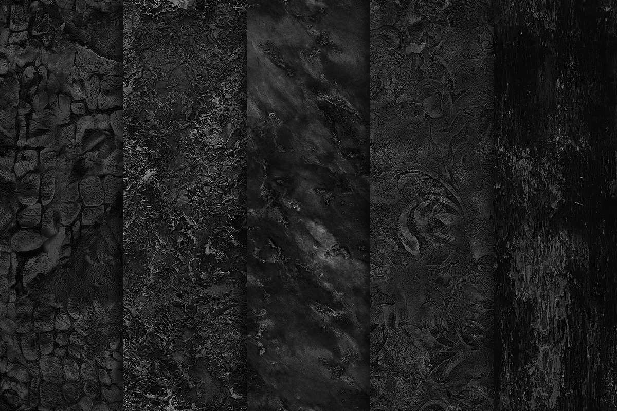 40 Seamless Black Textures, a Texture Graphic by 2DFUNS (Photo 2 of 9)