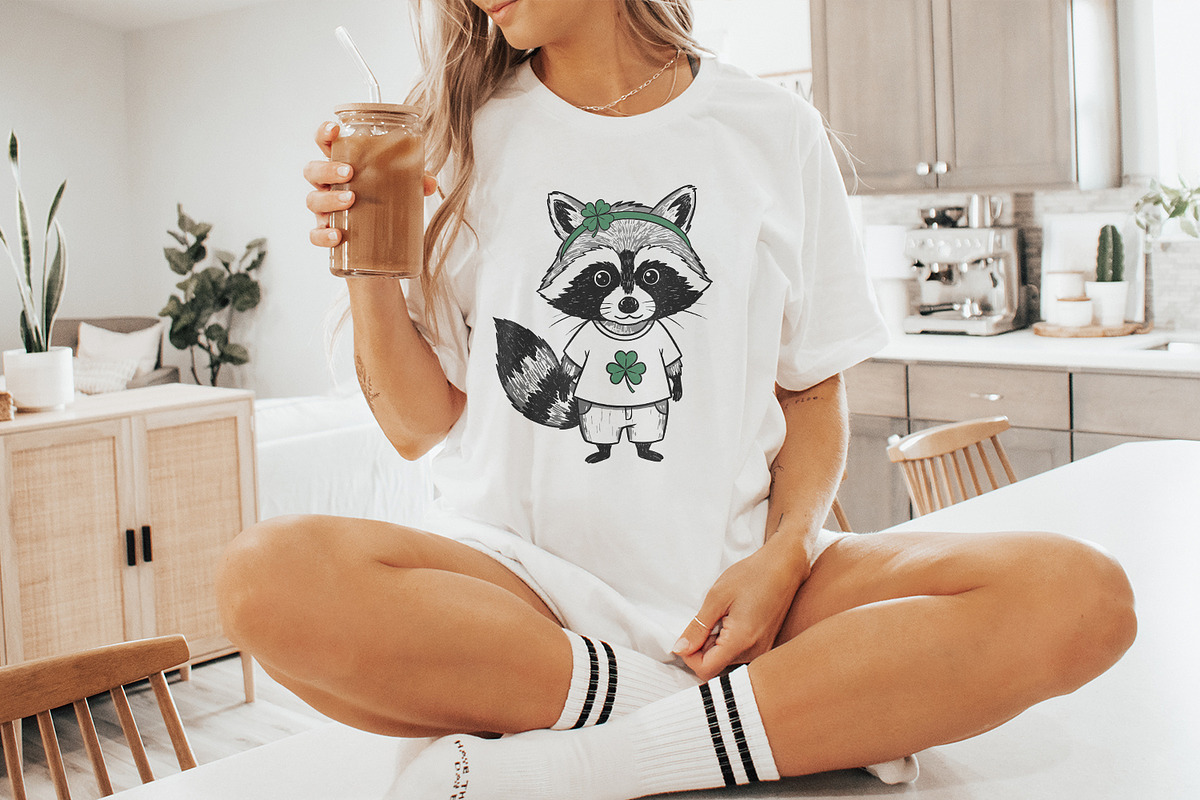Funny Raccoon St Patricks Day PNG,, an Illustration by SharpMarketplace (Photo 9 of 9)
