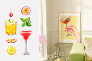 Afterparty Cocktails watercolor set, a Food Illustration by Volha Studio (Thumbnail 4 of 7)