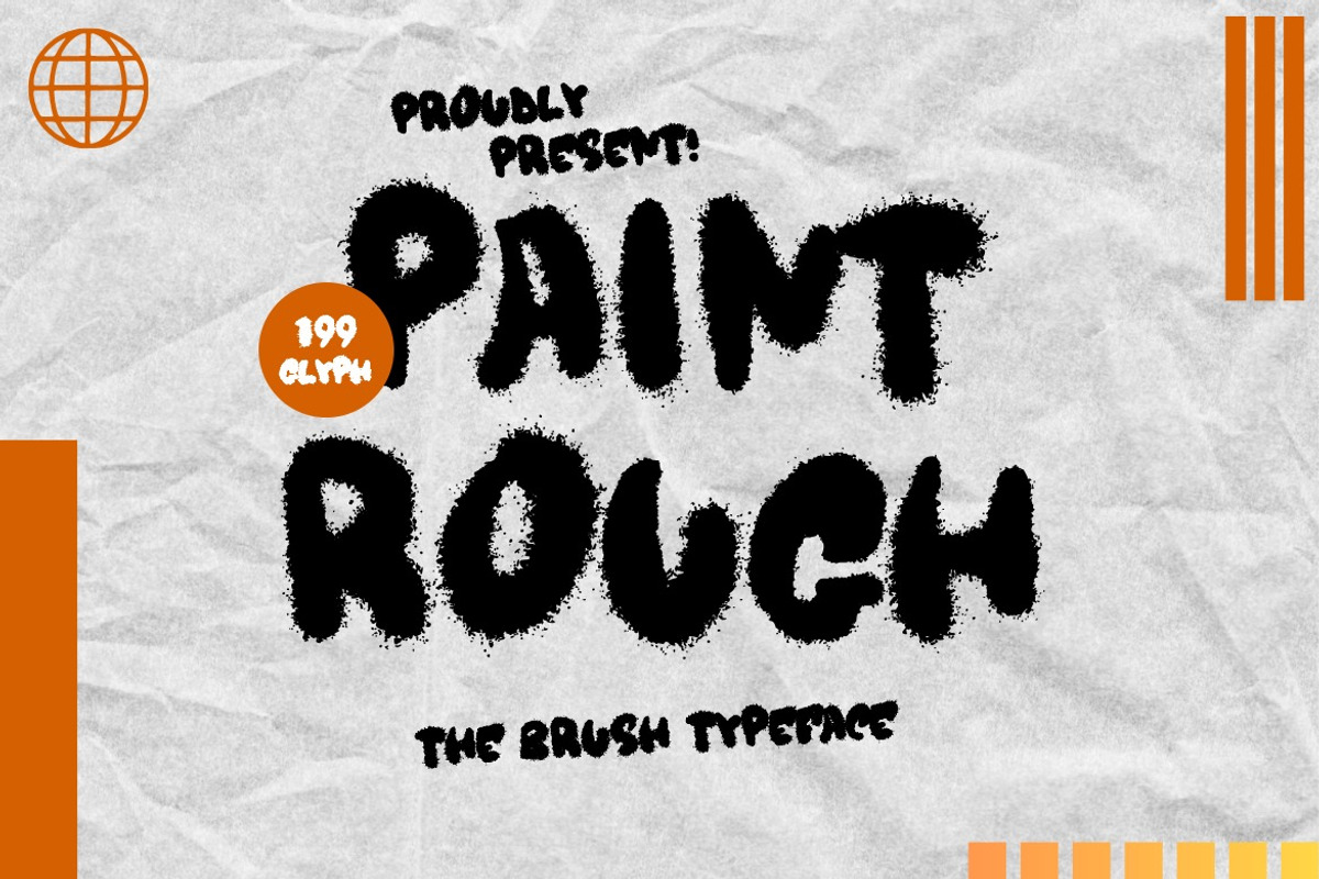 Paint Rough - Rough Brush Font, a Handwritten Font by Dhabee (Photo 1 of 10)