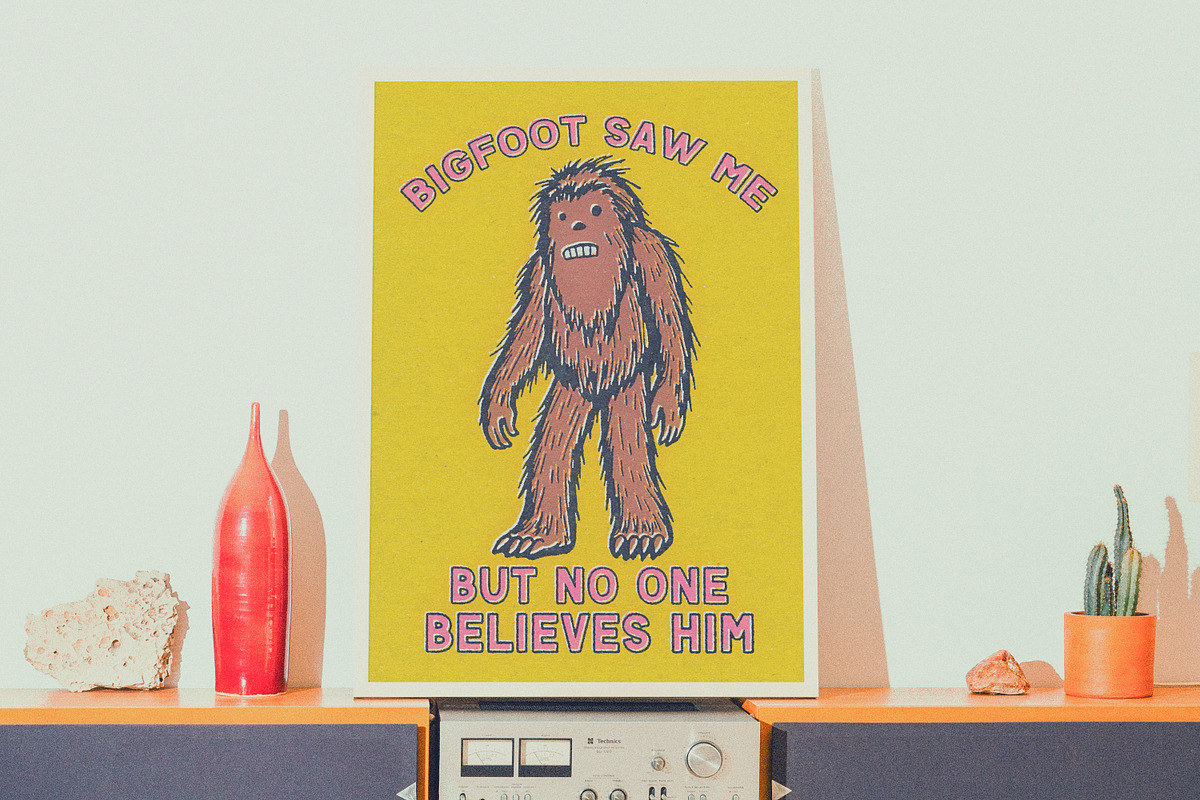 Bigfoot Procreate Stamp Brush Set, a Brush Add-On by Heather Green Designs (Photo 4 of 10)