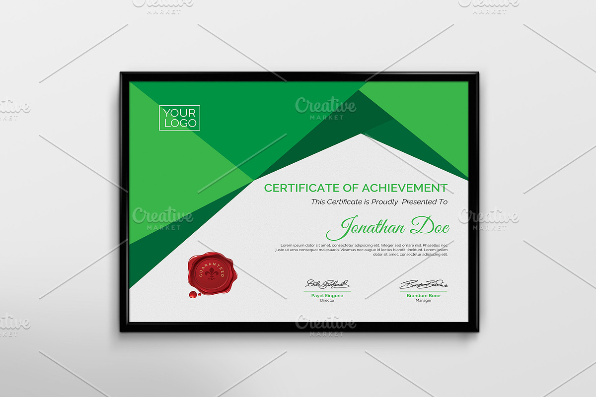 Certificate Template, a Stationery Template by Cristal Pioneer (Photo 3 of 5)