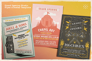 Grand Opening Studio Flyer & Poster