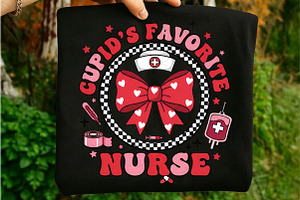 Cupid's Favorite Nurse Png,Valentine, an Illustration by Libby Wishes