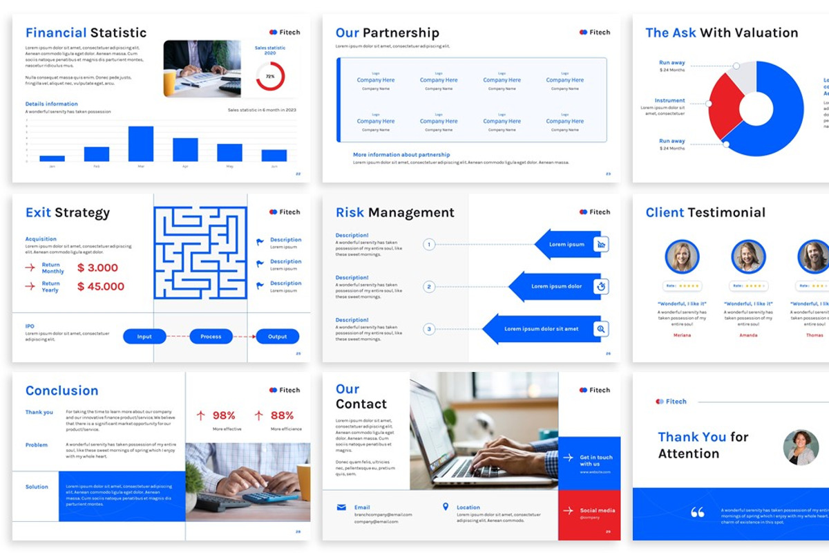 Fitech - Finance Google Slides, a Presentation Template by SlideFactory (Photo 4 of 4)