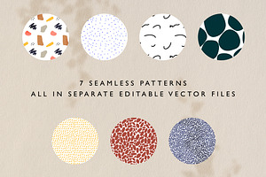 Abstract Seamless Patterns Shapes