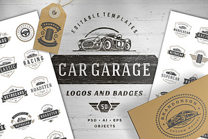 Car Garage Badges & Logos