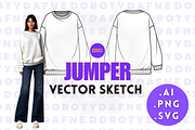 Oversize Crewneck Jumper, an Apparel Mockup by Doroty Dafne Designs (Thumbnail 1 of 7)