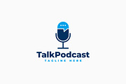 Talk Podcast Logo, a Branding & Logo Template by Zeer Graphic (Thumbnail 1 of 2)